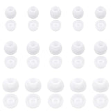 15 Pairs Earbud Tips Replacement Pieces Silicone Earbuds Cap Fit Most In- Ear Headphones Eartips (Inner Hole 4Mm-6.5Mm) Ear Tips Cushion Earphones Earbuds (White)