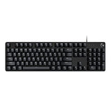 413 Se Full-Size Mechanical Gaming Keyboard - Backlit Keyboard With Tactile Mechanical Switches, Anti-Ghosting, Compatible With Windows, Macos - Black Aluminum
