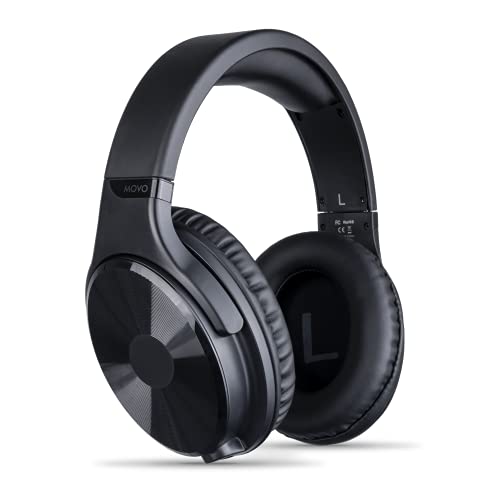 MH-100 Hi-Fi Studio Headphones with Microphone - Wired Over Ear Headphones for Gaming and Music with 3.5mm and 6.35mm Input - Comfortable Headphones