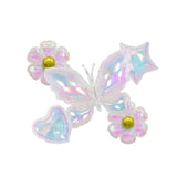 Iridescent Butterfly Balloons Pack Of 5 Large Butterfly Flower Daisy Balloons For Spring Theme Fairy Theme Party Decorations Wedding Baby Shower Decorations