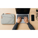 Laptop Bag 15-15.4 Inch – Water-Resistant Protective Computer Sleeve Laptop Case With Soft Padding – Notebook Bag For Work, School, Travel – Gray