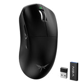 Dragonfly F1 Moba Wireless Gaming Mouse, 55G Ultralight, Paw3395 26K Dpi Optical Sensor, Optimized Tactile Click Feel, Anti-Slip Silver Coating Grip, 4000Hz Polling Supported, Esports Mouse, Black
