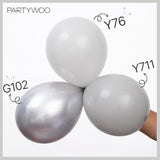 140-Pc Matte Gray Balloon Kit 18/12/10/5" Mixed Sizes