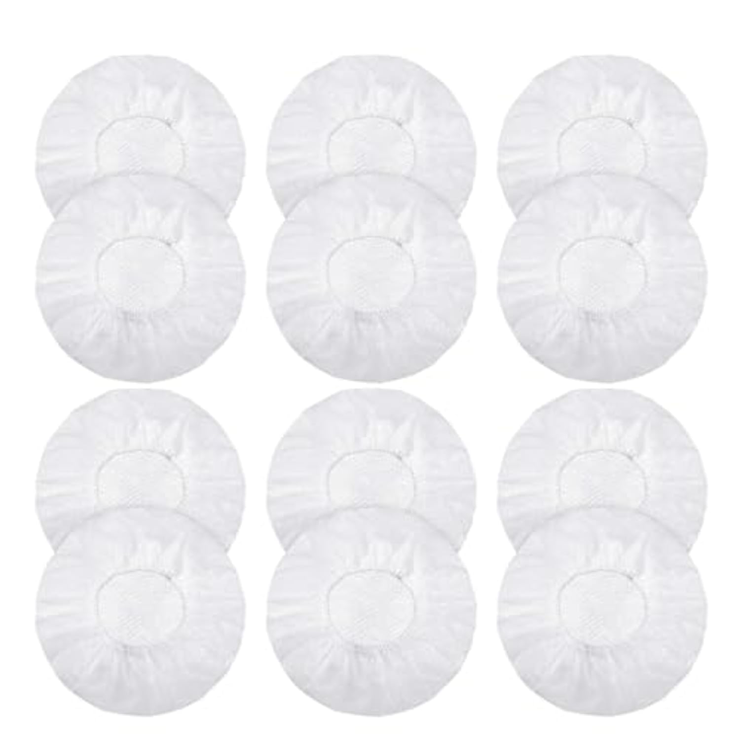 100Pcs Disposable Dustproof Sweatproof Covers 100-120Mm White Elastic Headphone Cap Electronics Earbuds Accessories