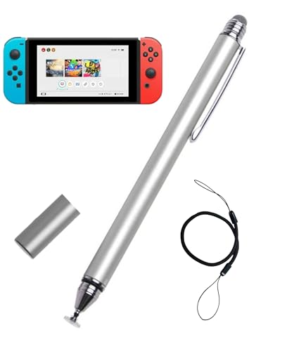 2-in-1 Stylus Pen for Nintendo Switch/Switch Lite/OLED, Capacitive Stylus for Nintendo Switch 2 Pen, Switch Super Precise Stylus Pen with Lanyard