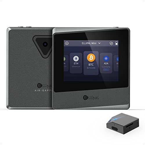 Air-Gapped Crypto Wallet - Titan Mini, 10000 Coins & Tokens, Anti-Tamper Cold Storage For Btc/Xrp/Eth/Xlm/Usdt/Ltc