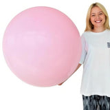 Big Pink Balloons - 36 Inch Pastel Pink Balloons Giant Jumbo Latex Balloon Extra Large Round Balloon For Baby Shower Gender Reveal Birthday Party Decorations, Photo Shoot