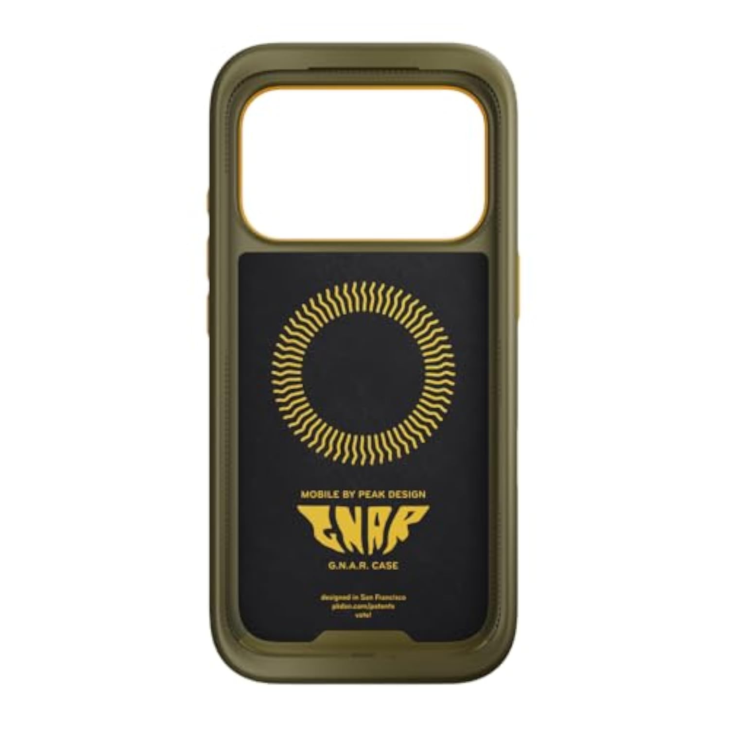 Peak Design Mobile Gnar Phone Case for iPhone 17 Pro, Kelp | 4.5 M Drop Protection | Slim Profile | SlimLink Connects to Mobile Mounts and Charging Accessories