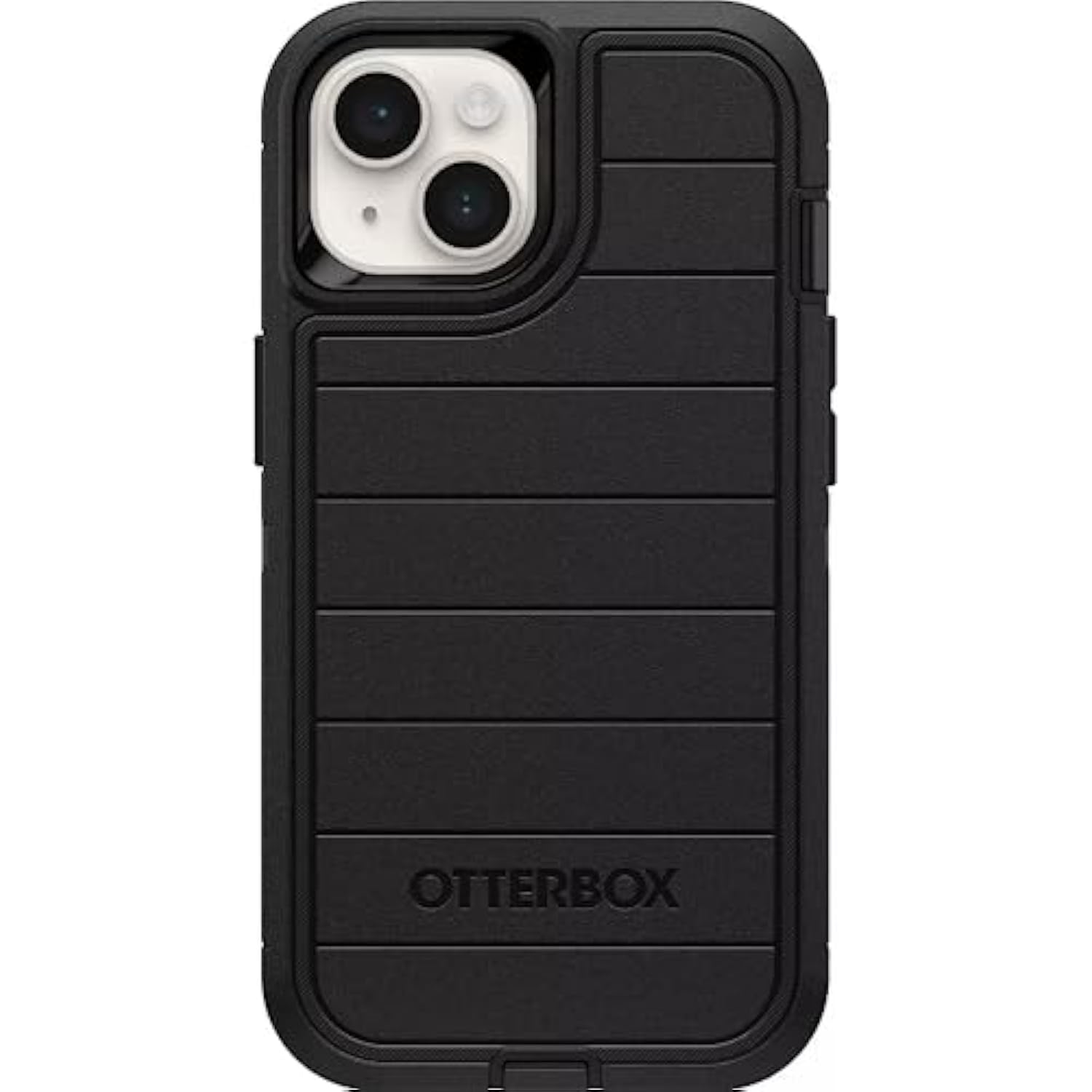 OtterBox iPhone 14, & iPhone 13 (Only) - Defender Series Case - Case Only - Screenless - Rugged & Durable - with Port Protection - Microbial Defense Protection (Black)