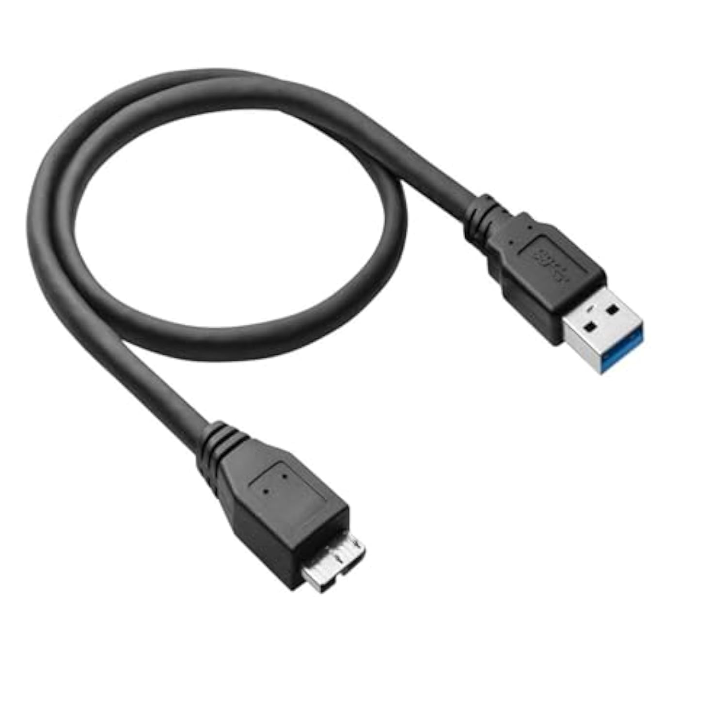3Ft External Hard Drive Cord, Replacement Usb 3.0 To Micro-B Super Speed/Charge Ss Cable For Western Digital Wd My Passport, Seagate, Toshiba Canvio, Samsung S5/Note 3, Lacie, Elements & More