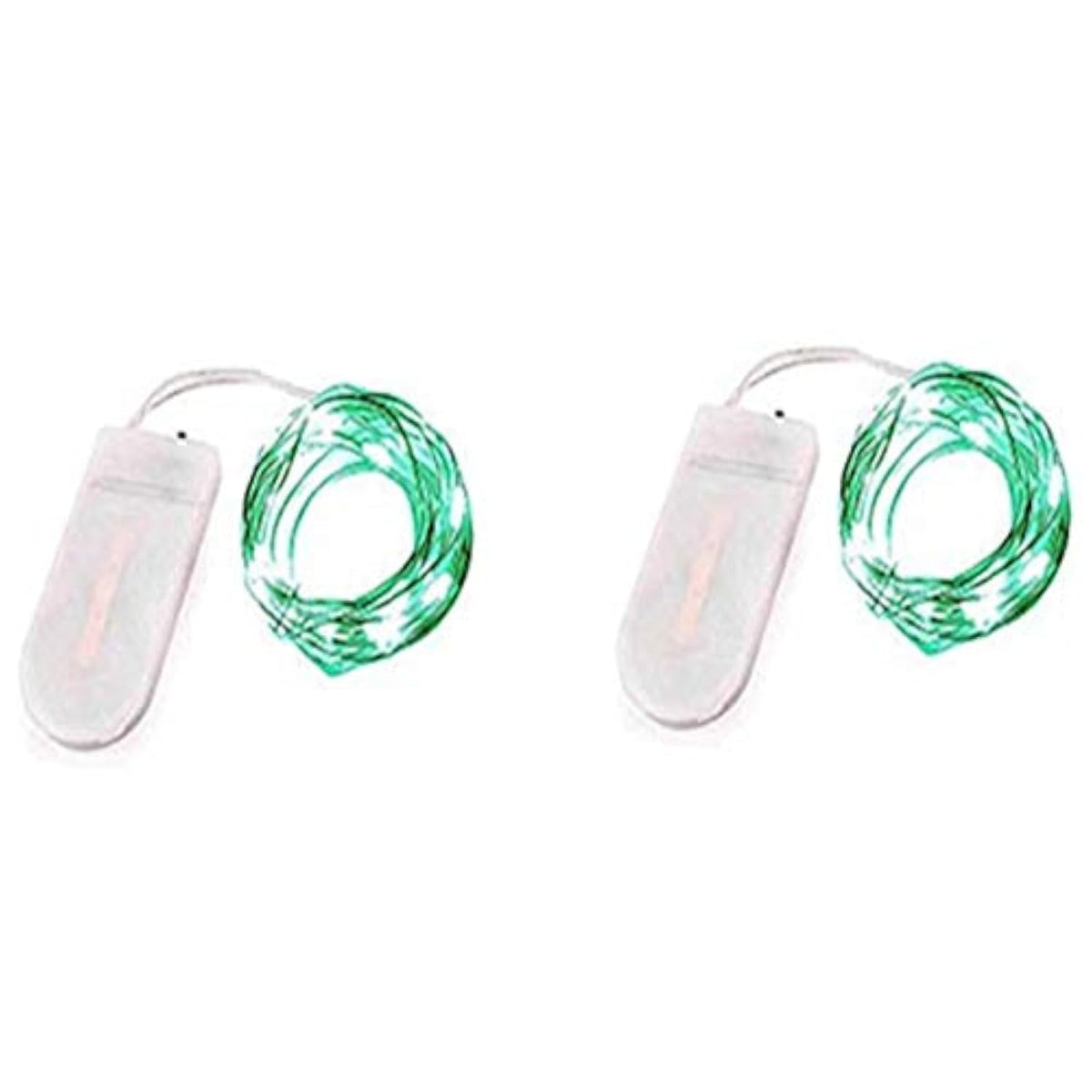 2 Pack Fairy String Lights(Built In Batteries) Battery Operated Fairy Lights Starry String Lights On 10Ft/3M Silvery Cop