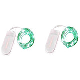 2 Pack Fairy String Lights(Built In Batteries) Battery Operated Fairy Lights Starry String Lights On 10Ft/3M Silvery Cop