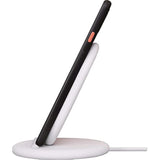 Google Stand Wireless Charger Qi-Certified, Fast Charging iPhone 12 Pro, 12 Pro Max, 12 Mini, 12, iPhone 11 Pro, 11 Pro Max, 11, iPhone SE (2nd Generation)- Retail Packaging (White)