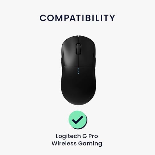 Mouse Feet Replacement Compatible With Logitech G Pro Wireless Gaming Computer Mouse Skates Sticker - Black