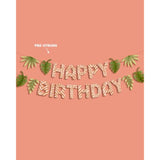 Safari Happy Birthday Banner, 5 Ft. | Jungle Bday Garland, Kids Party Decoration, Zoo Animal Sign, Rainforest Photoshoot Backdrop