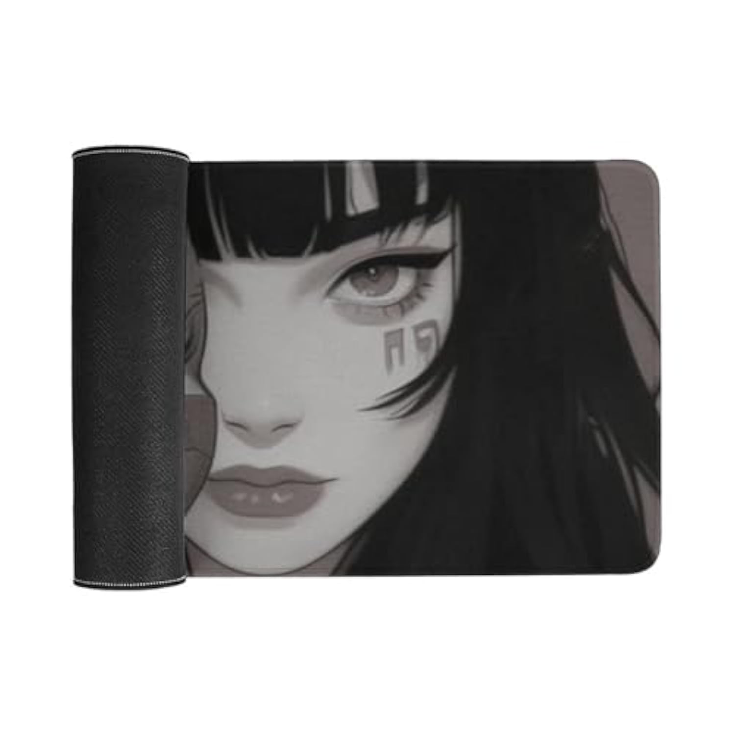 Samurai Large Mouse Pad Japanese Anime Girl Mousepad Gaming Cool Desk Mat Desk Pad For Keyboard And Mouse Mat Non-Slip Base 30X60Cm