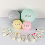 129Pcs Pink Rainbow Balloons Garland Arch Kit Double Stuffed Macaron P