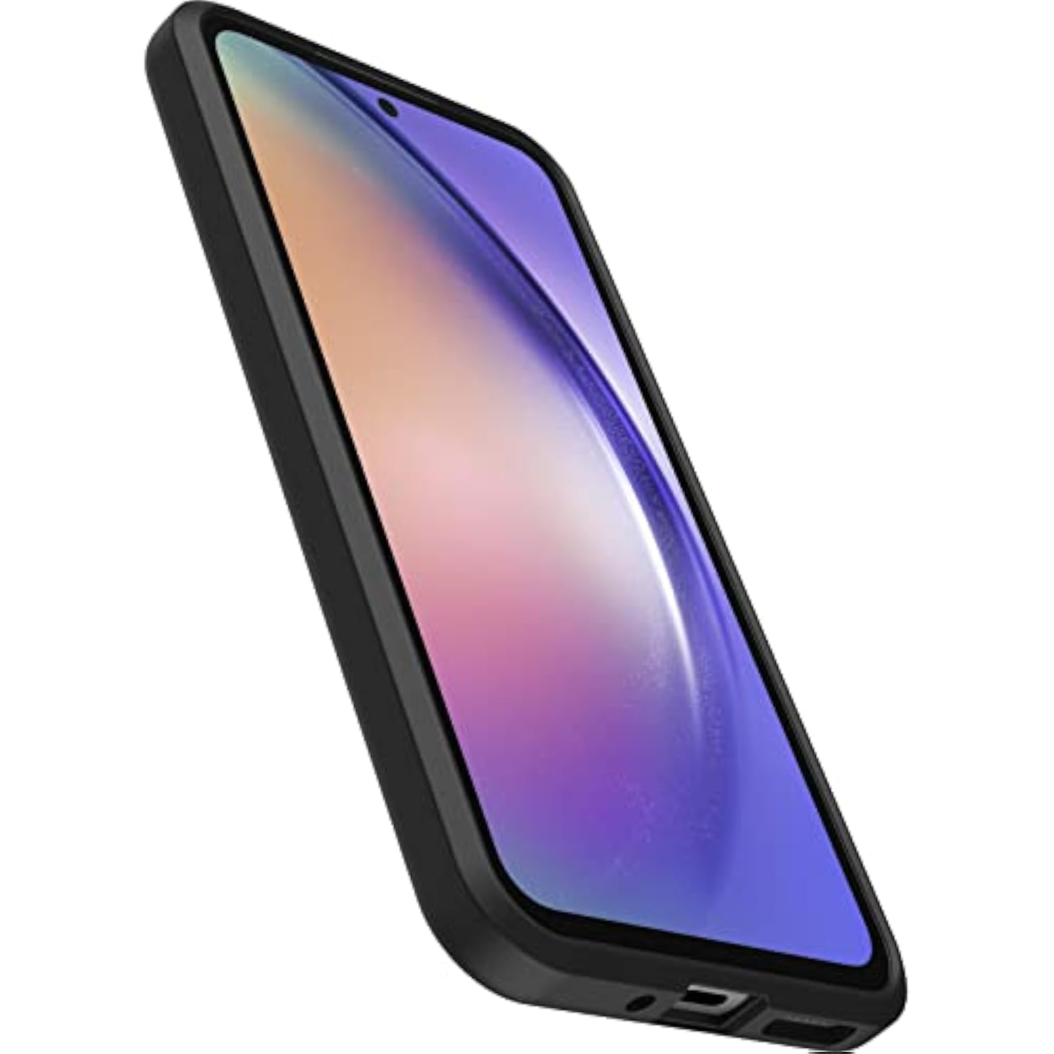 OtterBox Sleek Case for Samsung Galaxy A54 5G, Shockproof, Drop-Proof, Ultra Slim Protective Case, Military Standard Tested, Antimicrobial - Transparent/Black