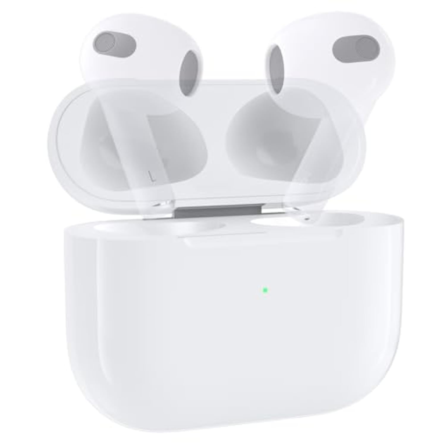 Compatible For Air Pods 3Rd Generation Charging Case, Air Pods 3Rd Gen Charger Cases Replacement With Bluetooth Pairing Sync Button, 600 Mah Built-In Battery, White, No Earbuds.