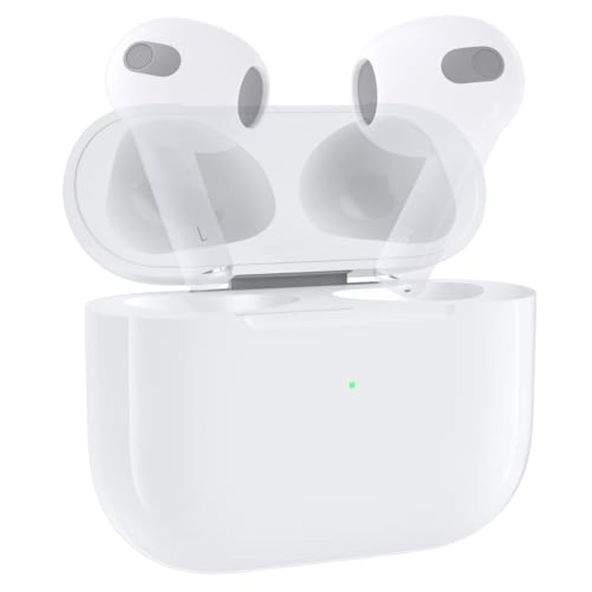 Compatible For Air Pods 3Rd Generation Charging Case, Air Pods 3Rd Gen Charger Cases Replacement With Bluetooth Pairing Sync Button, 600 Mah Built-In Battery, White, No Earbuds.