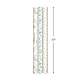Hallmark Baby Shower Wrapping Paper Rolls - Animals, Grey Gingham, Rainbows Gift Wrap Paper (Set of 3 Rolls: 60 sq. ft. ttl.) for Baby Showers, Gender Reveal Parties, First Birthdays