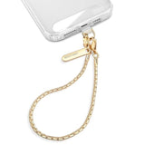 Detachable Metal Phone Wrist Strap with Tether Tabs for iPhone Gold