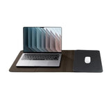 Hybrid Laptop Sleeve | Portable Desk Mat And Laptop Sleeve (Black, 16")