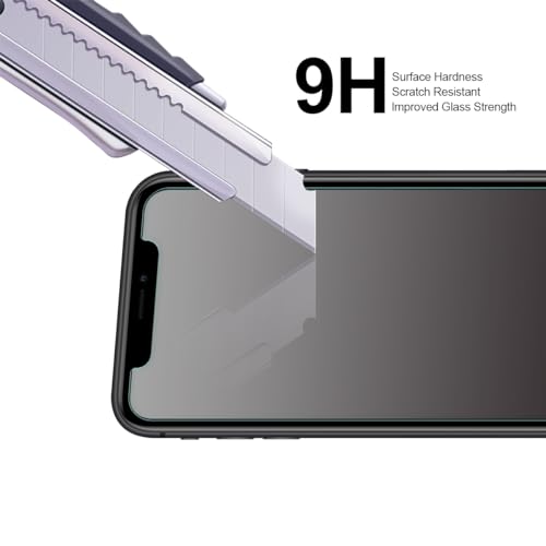 (2 Pack) Designed for iPhone 11 (6.1 inch) + Camera Lens Tempered Glass Screen Protector, Anti Scratch, Bubble Free