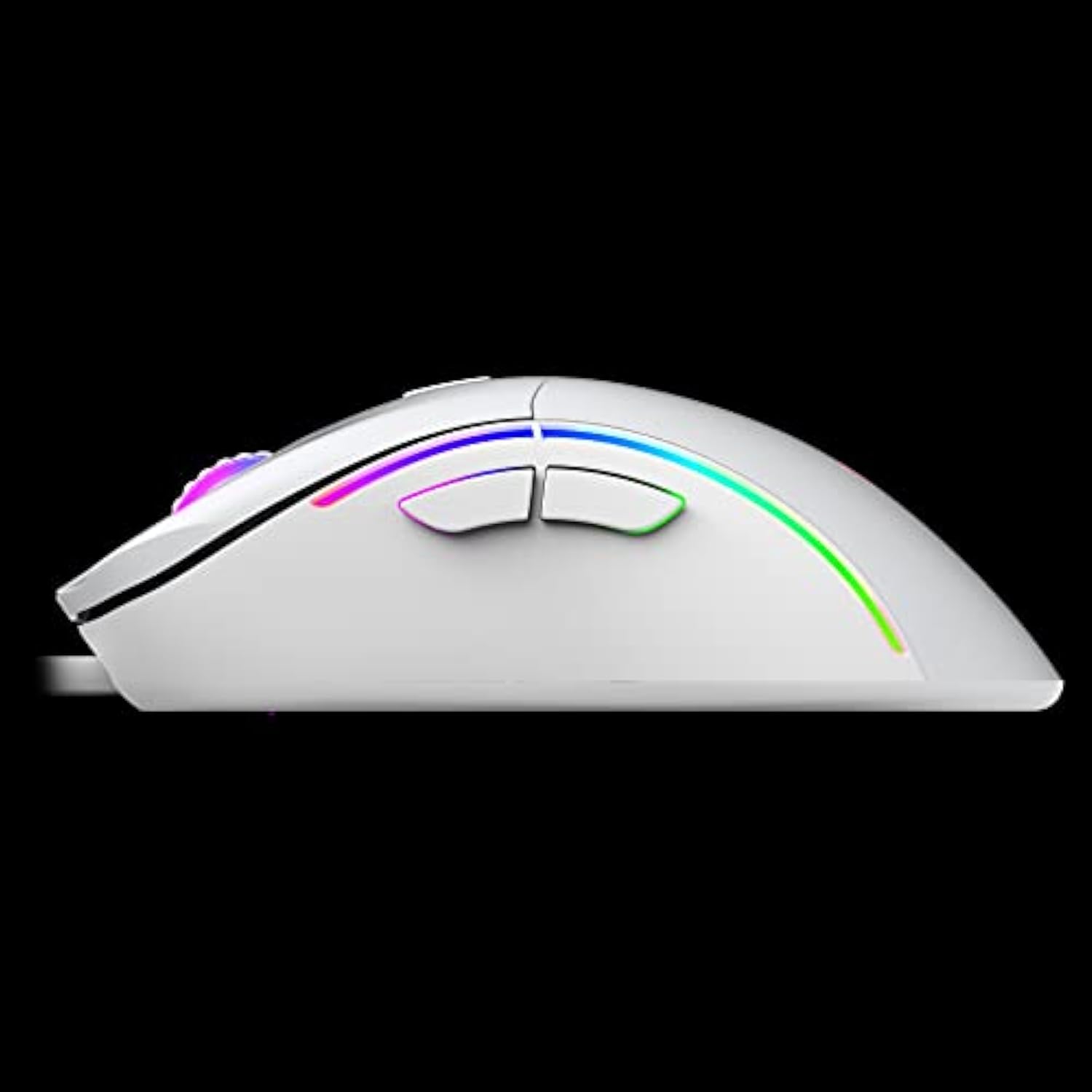 Zeus Hermes E4 3-In-1 Combo, 60% Multi-Colored Mechanical Keyboard, Rgb 12800 Dpi Ergonomic Mouse, Non-Slip Extended Gaming Mouse Mat, White