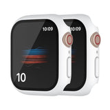 2 Pack Hard Matte Case for Apple Watch Series 11, 10, 46mm, White