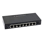 8 Port Gigabit Switchunmanaged 10/100/1000Mbps Network Hub Ethernet Splitter,Plug And Play,Quiet Fanless,For Office And Home Entertainment.