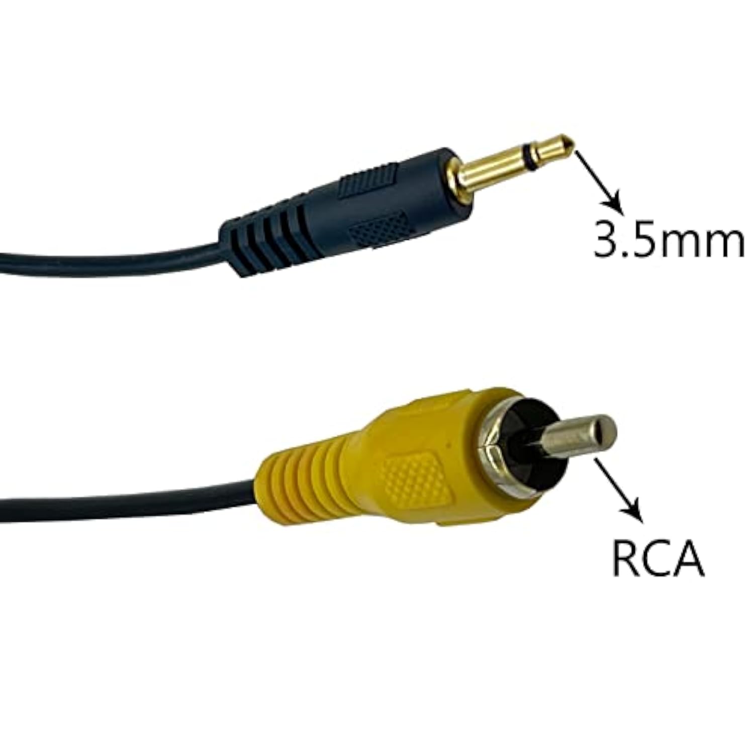 3.5Mm To Rca Cable, 6Ft Gold Plated 3.5Mm 1/8 Inch Mono Ts Male Plug To Rca Male Audio Video Cable