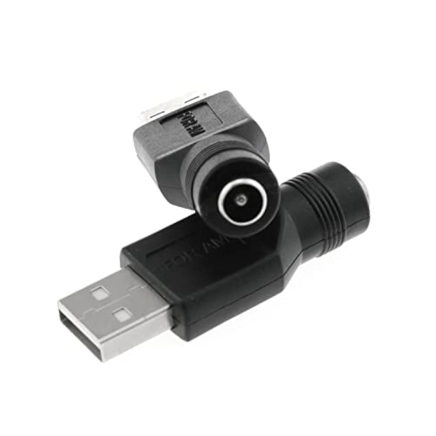 Usb To Dc Adapter 2Pcs Usb 2.0 A Male To Dc 5.5X2.1Mm Dc Female 5V Connector C