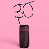 30Th Birthday Party Xl Black 30 Straw | Bday Decorations, Thirty, Millennial Birthday Girl Gift, Bday Drinkware Supplies, Funny Gag Gift, 30 Flirty And Thriving