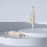 3.5Mm Male To Male Audio Adapter, Metal Silver 3 Pole 3.5Mm Stereo Jack Adapter Audio Headphone Jack Coupler Connectors - 2 Pack