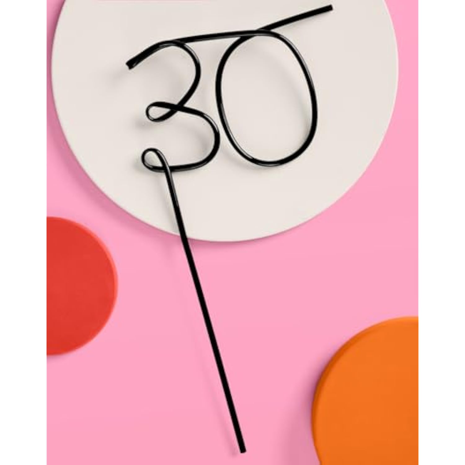 30Th Birthday Party Xl Black 30 Straw | Bday Decorations, Thirty, Millennial Birthday Girl Gift, Bday Drinkware Supplies, Funny Gag Gift, 30 Flirty And Thriving