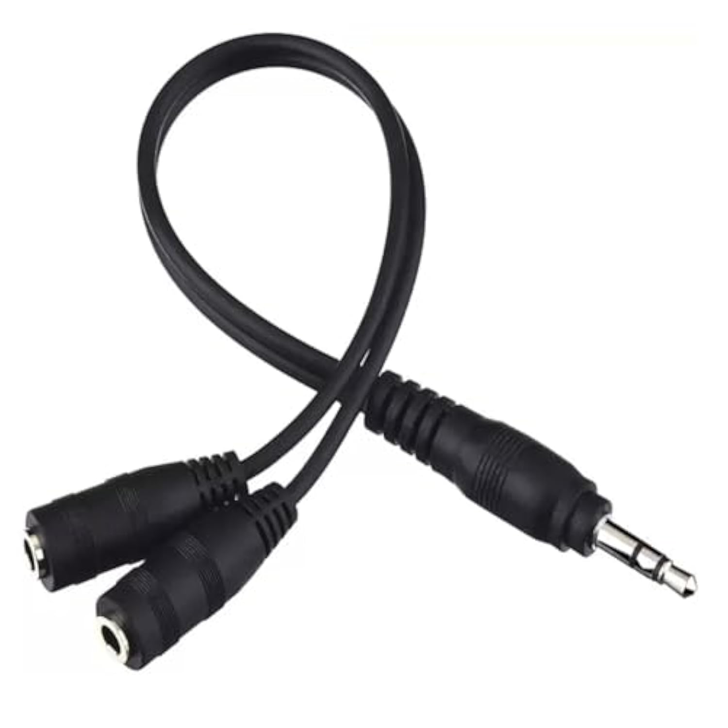 Headphone Splitter For 2 Headphones/Aux Splitter 1 In 2 Out / 1 Audio Jack To 2 Speakers Or Headphones (3.5Mm Trs Male To 2 3.5Mm Trs Female)