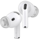 3 Pairs Ear Tips For Airpods 4 Noise Cancelling Earbuds Cover [Added Storage Pouch] Anti-Slip Accessories Compatible With Apple Airpods 4Th Generation (Translucent)