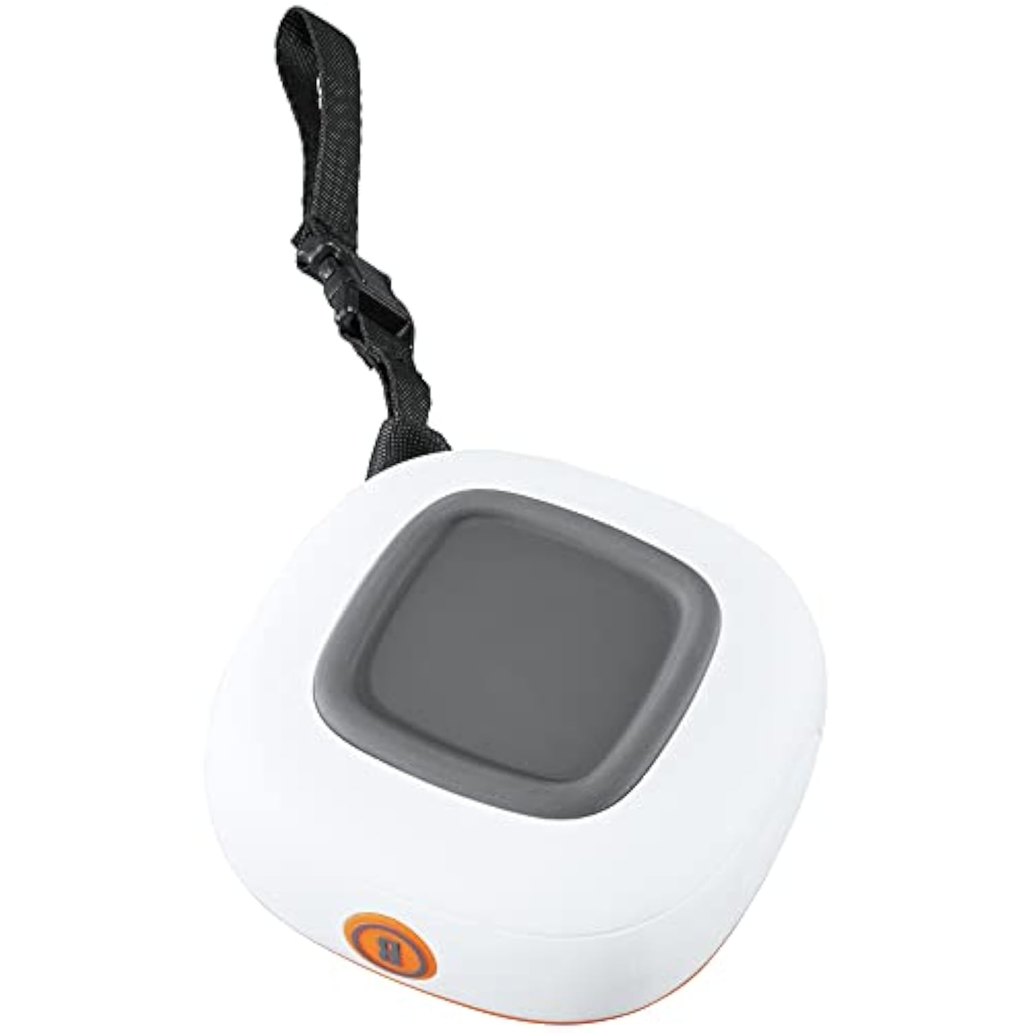 Bushnell Disc Jockey -Bluetooth -Speaker, Lightweight Disk Golf -Speaker with Distance to Basket -GPS, White/Orange, Small