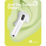 3 Pairs Ear Tips For Airpods 4 Noise Cancelling Earbuds Cover [Added Storage Pouch] Anti-Slip Accessories Compatible With Apple Airpods 4Th Generation (Translucent)