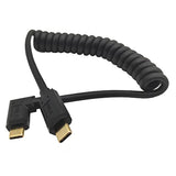 Usb C Cable, Usb 3.1 Type C (Usb-C) Male To Male Coiled Spring Spiral Cable, 3