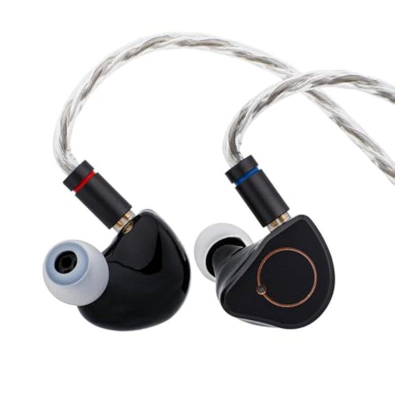 Simgot Supermix 4 1Dd+1Ba+1Planar+1Pzt Hybrid Drivers Earphones, Hifi In Ear Monitor Iem, Wired Gaming Earbuds With Ofc Silver-Plated Cable For Musician Audiophile