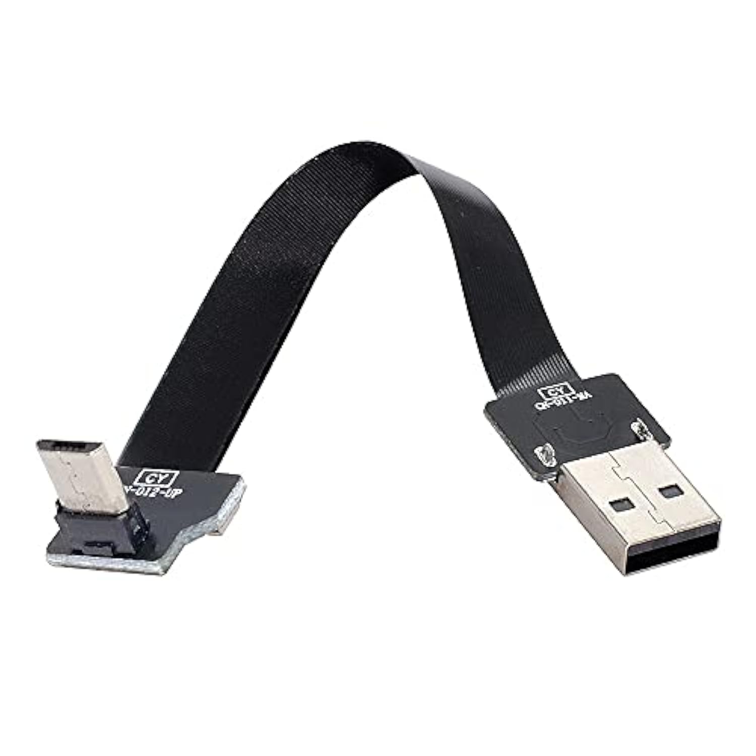 xiwai 0.2M Up Angled USB 2.0 Type-A Male to Micro USB 5Pin Male Data Flat Slim