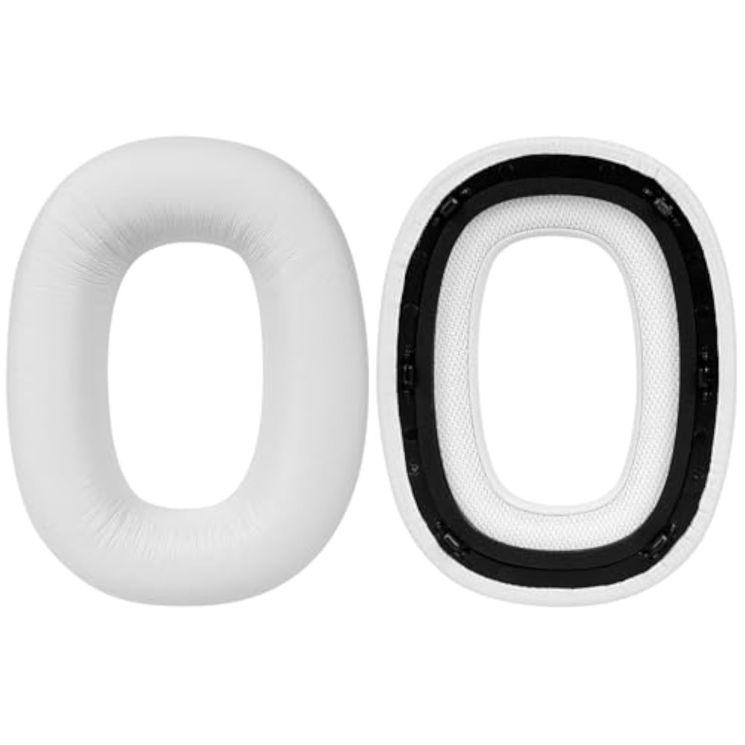 Geekria QuickFit Replacement Ear Pads Compatible with Bowers & Wilkins Px8, Px7 S2 (Do Not Fit Px7, Px7S2e) Headphones, Ear Cushions (White)