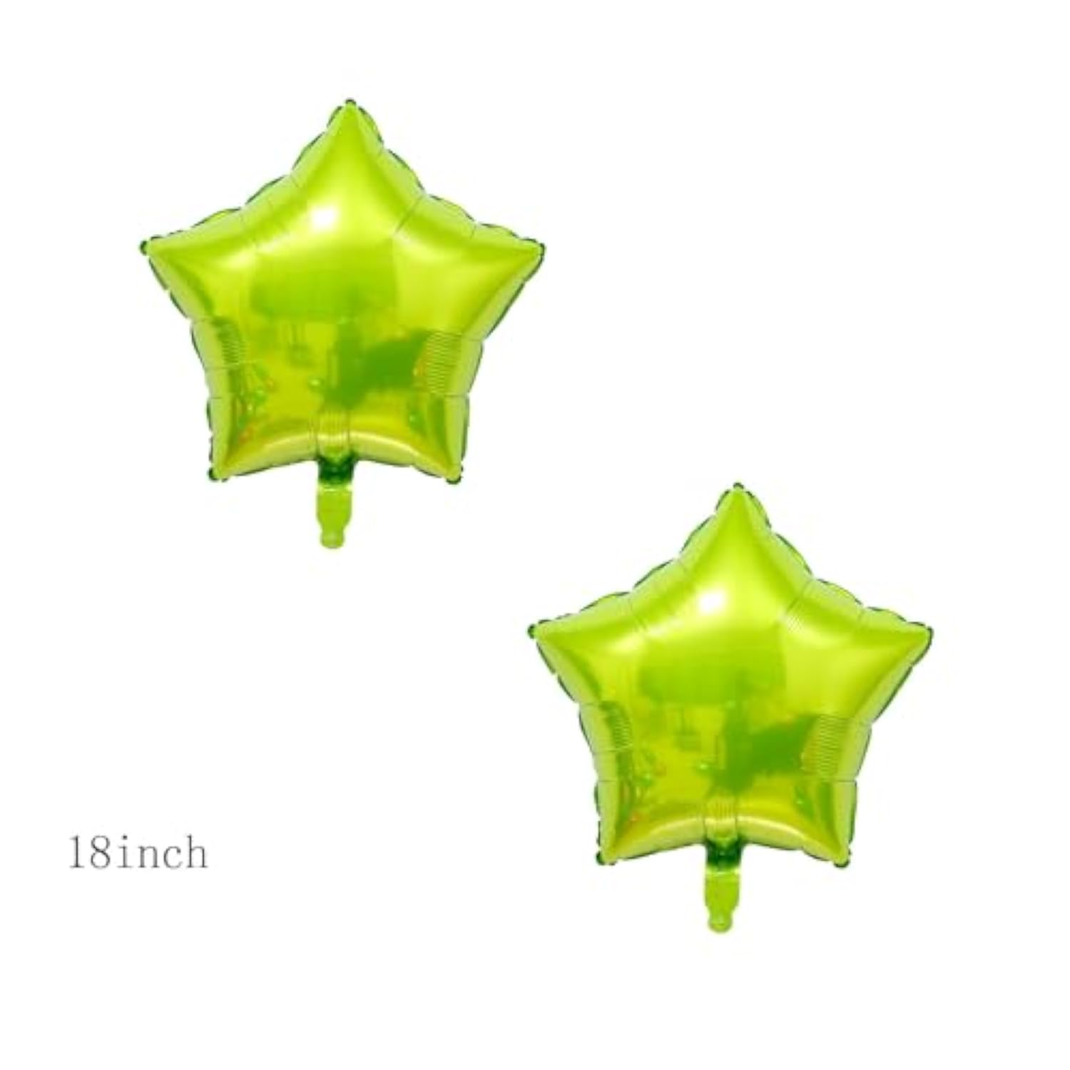 6Pcs Tennis Ball Foil Balloons Green Star Balloons Tennis Party Balloons For Sports Tennis Themed Party Decorations Supplies