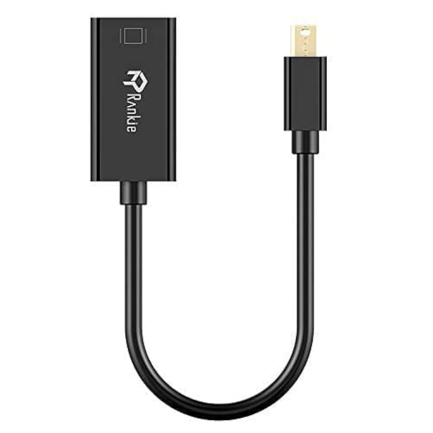 Rankie Mini DisplayPort (mini DP) (Thunderbolt) to HDMI Adapter, Black