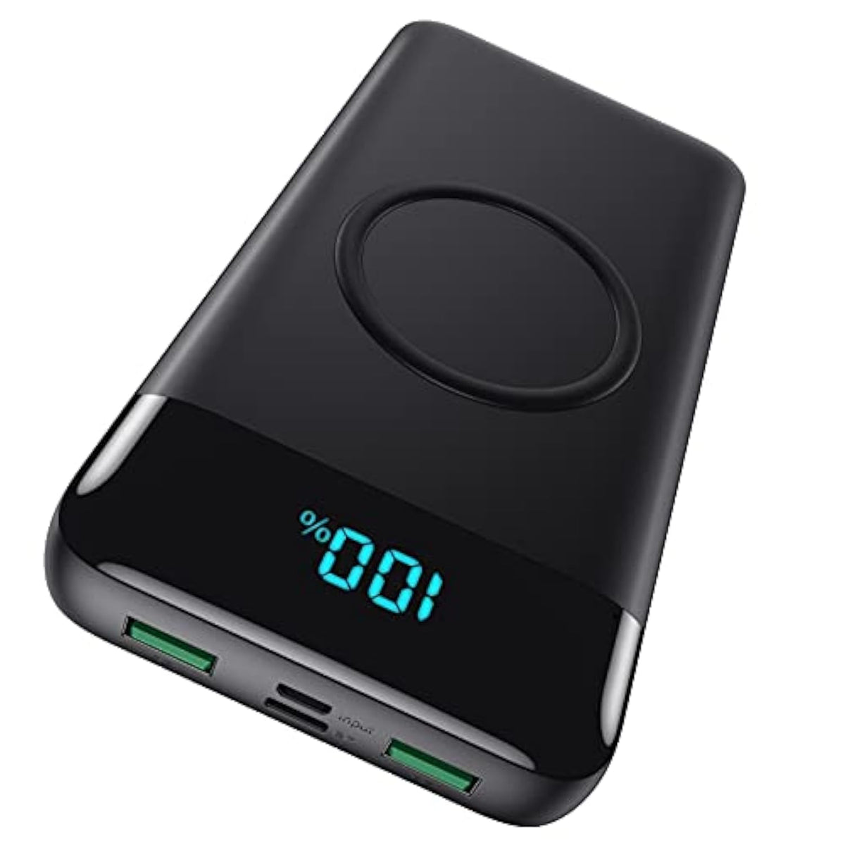 Wireless Portable Charger 30,800Mah 15W Wireless Charging 25W Pd Qc4.0 Fast Charging Smart Lcd Display Usb-C Power Bank, 4 Output External Battery Pack Compatible With Iphone 16/15/14/13, Samsung Etc