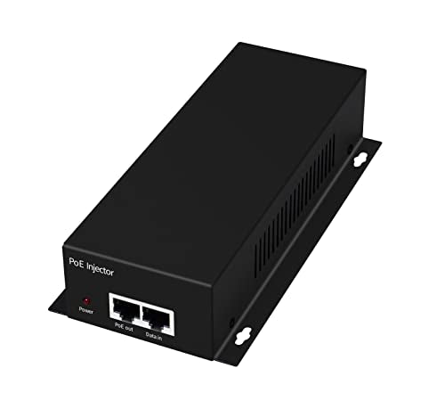 90W Gigabit Poe++ Injector Adapter, High Power Poe Injector Single Gigabit Port Power Over Ethernet Poe Plus, 802.3Af/At/Bt - Up To 100 Meters (325 Feet)