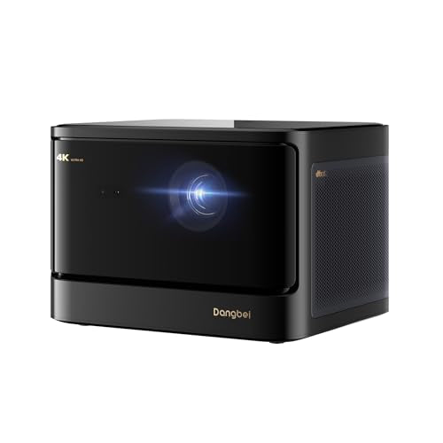 Dbox02 Laser Projector 4K Gtv, 2450 Iso Lumens, Netflix Officially Licensed, Blu-Ray 3D, Home Theater Projector With Wifi And Bluetooth, Hdr10+, 200-Inch Picture, 2X12W Dts:, Dolby Audio