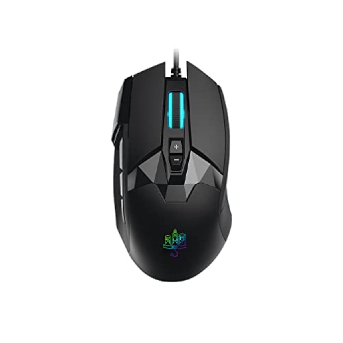 Mojo Pro Performance Silent Gaming Mouse - Wired Mouse With 9 Programmable Buttons Including Sniper Key, 12000 Dpi, 1000 Hz, Force Adjustable, Custom Profiles